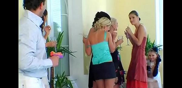  Group of lesbian babes seeking fun having a lustful fuckfest